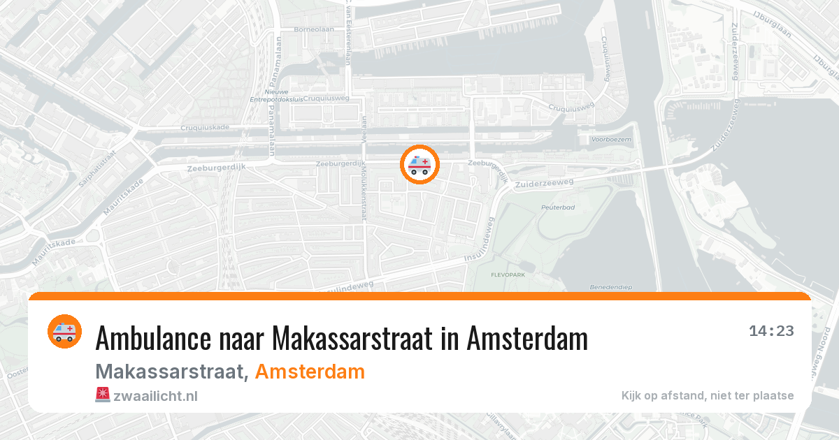 Ambulance naar Makassarstraat in Amsterdam — 11 mei 2026