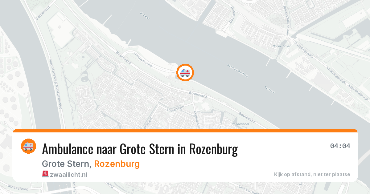 Ambulance naar Grote Stern in Rozenburg — 4 aug 2026