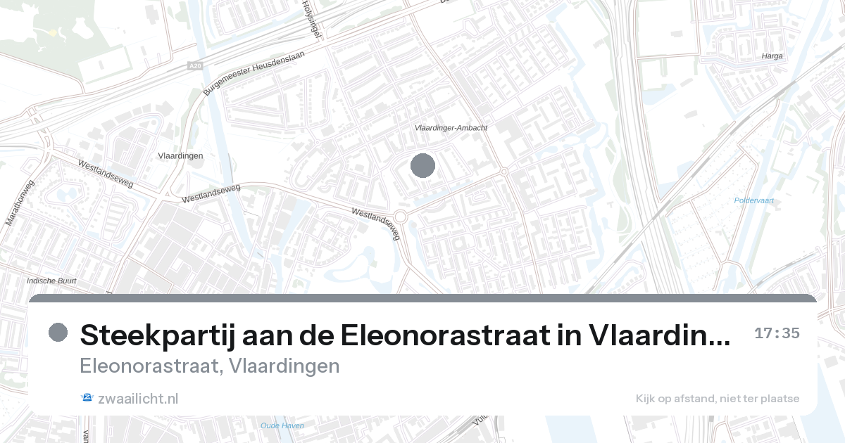 Steekpartij aan de Eleonorastraat in Vlaardingen — 26 feb 2026
