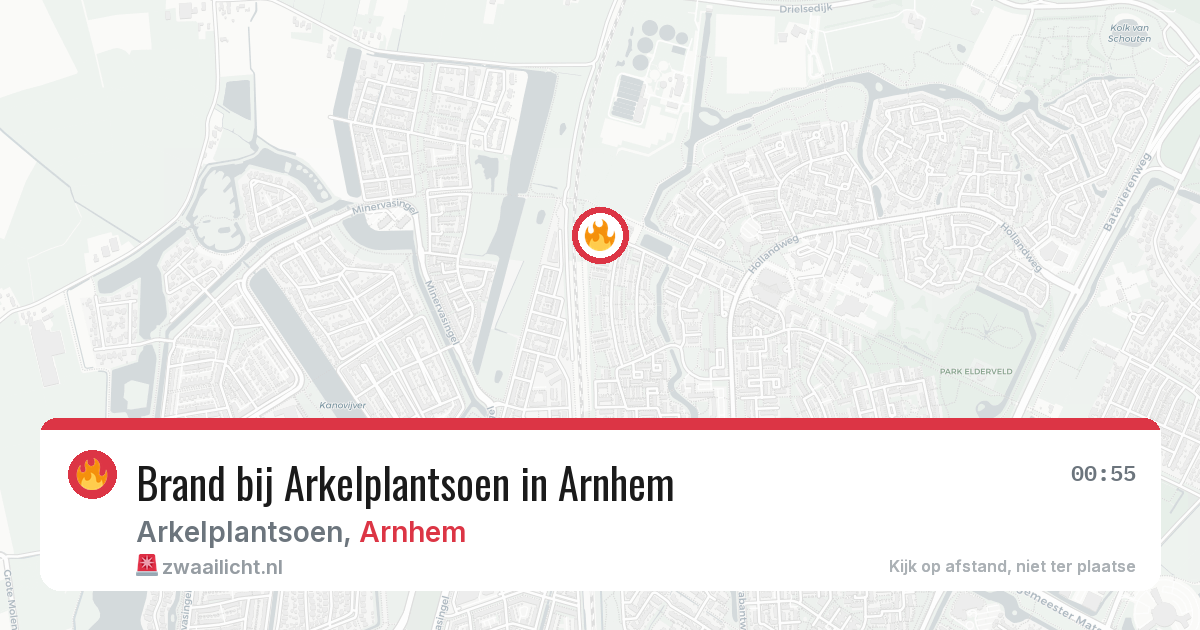 Brand bij Arkelplantsoen in Arnhem — 26 jan 2026