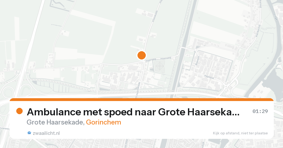 Ambulance met spoed naar Grote Haarsekade in Gorinchem — 28 mei 2026