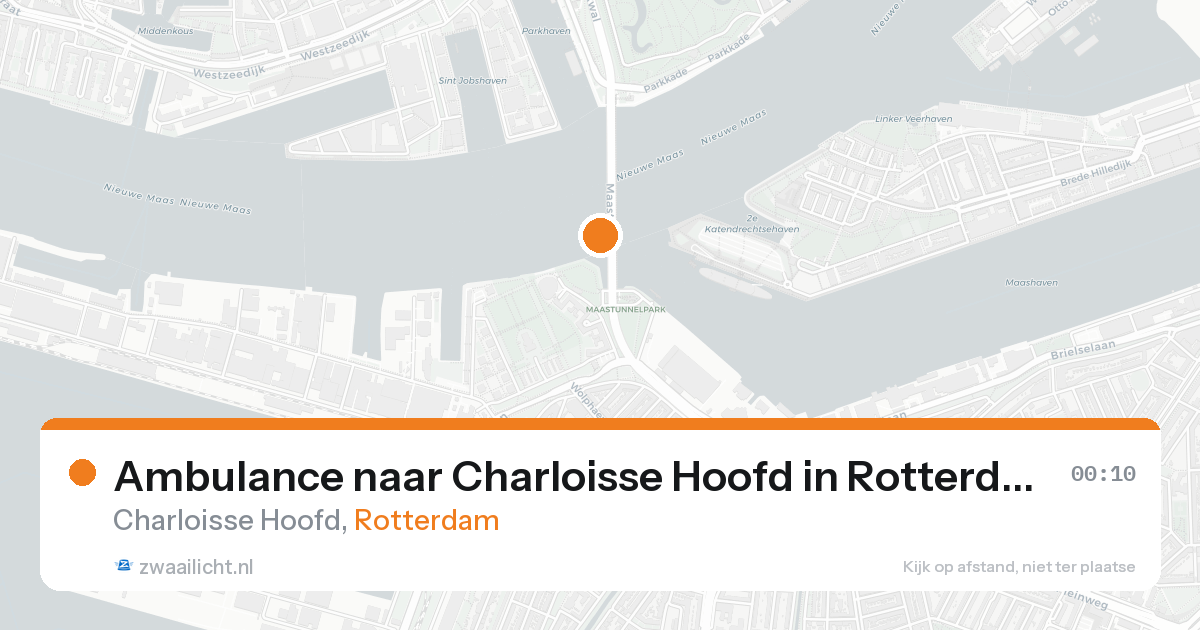 Ambulance naar Charloisse Hoofd in Rotterdam — 16 aug 2026