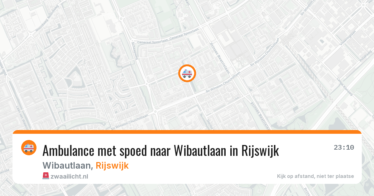 Ambulance met spoed naar Wibautlaan in Rijswijk — 5 mrt 2026