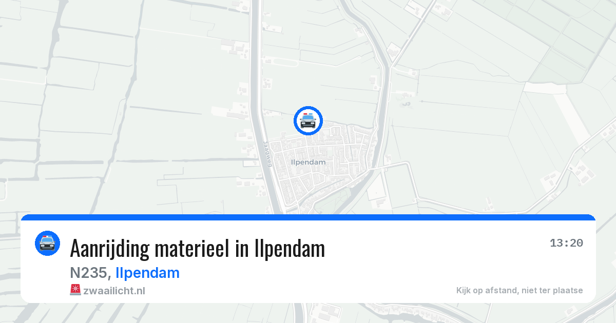 Aanrijding materieel in Ilpendam — 5 mei 2026