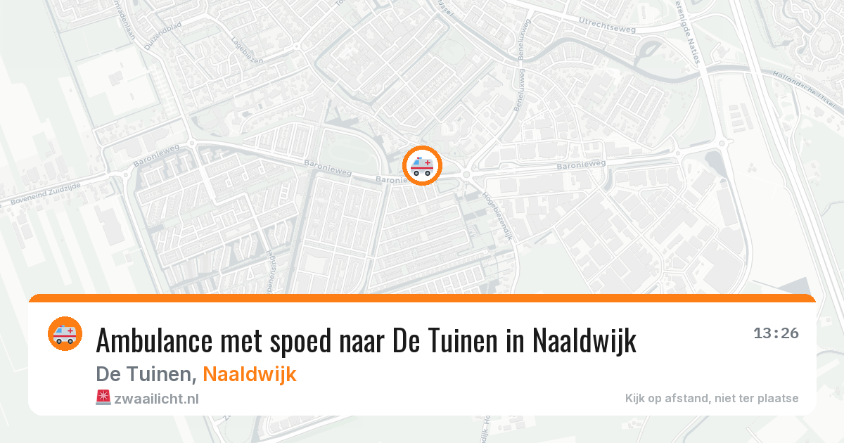 Ambulance met spoed naar De Tuinen in Naaldwijk — 23 jan 2026