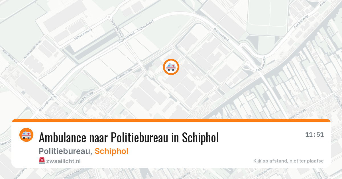 Ambulance naar Politiebureau in Schiphol — 16 mei 2026