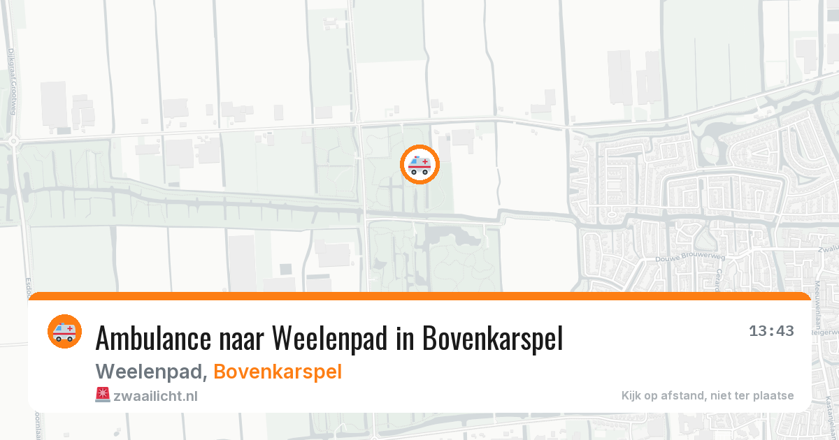 Ambulance naar Weelenpad in Bovenkarspel — 30 jun 2026