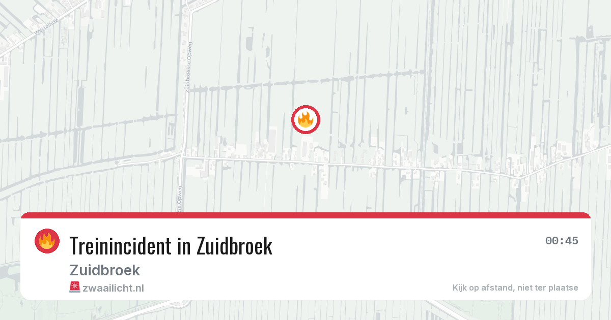 Treinincident in Zuidbroek — 3 jul 2026