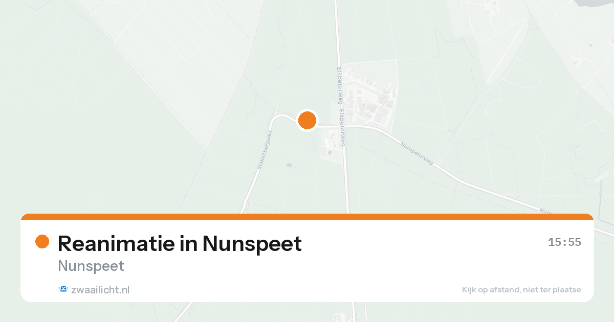 Reanimatie in Nunspeet — 20 aug 2026