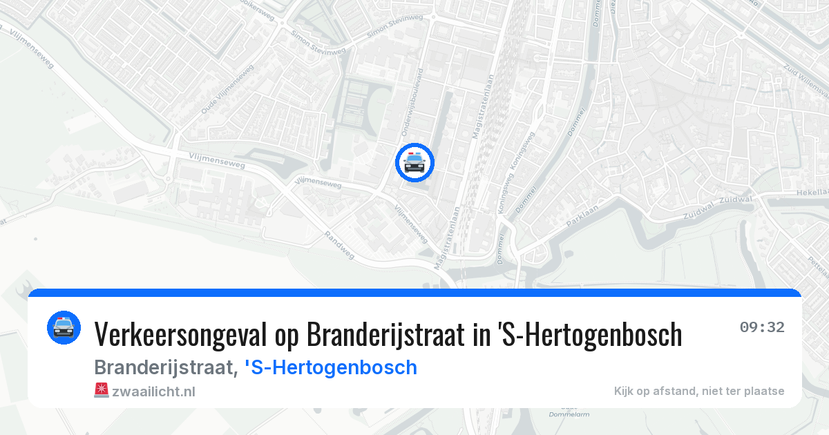 Verkeersongeval op Branderijstraat in 'S-Hertogenbosch — 26 mrt 2026