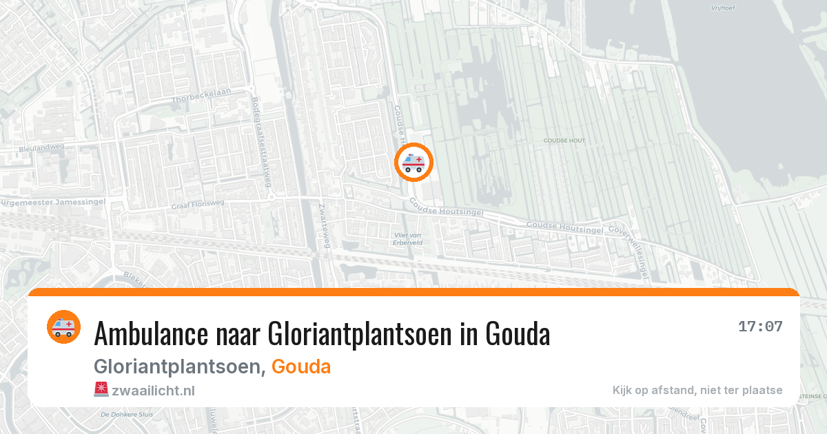 Ambulance naar Gloriantplantsoen in Gouda — 8 mei 2026