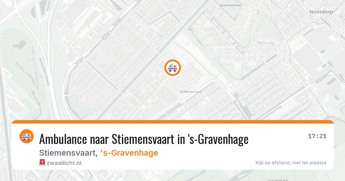 Ambulance naar Stiemensvaart in 's-Gravenhage — 8 jul 2026