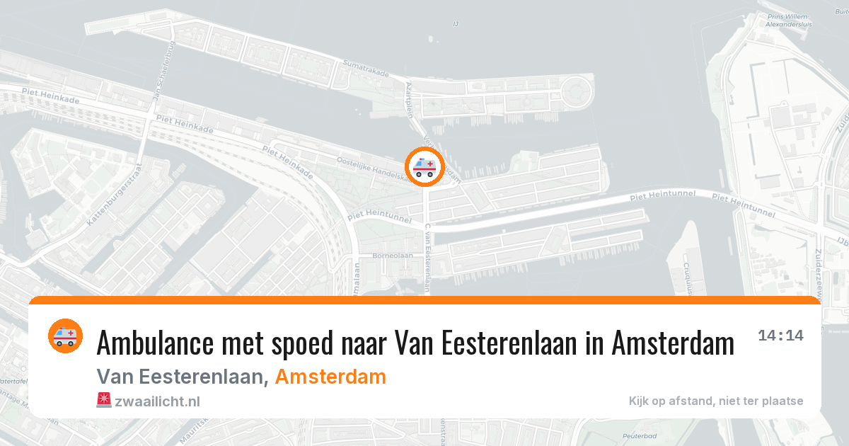 Ambulance met spoed naar Van Eesterenlaan in Amsterdam — 21 apr 2026