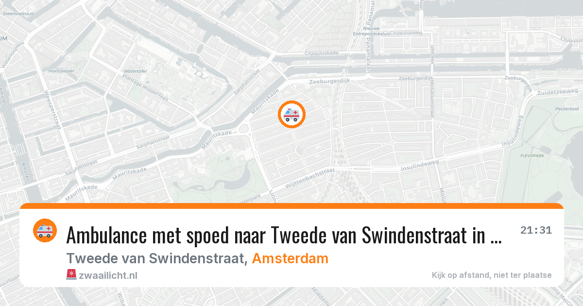 Ambulance met spoed naar Tweede van Swindenstraat in Amsterdam — 10 jun 2026