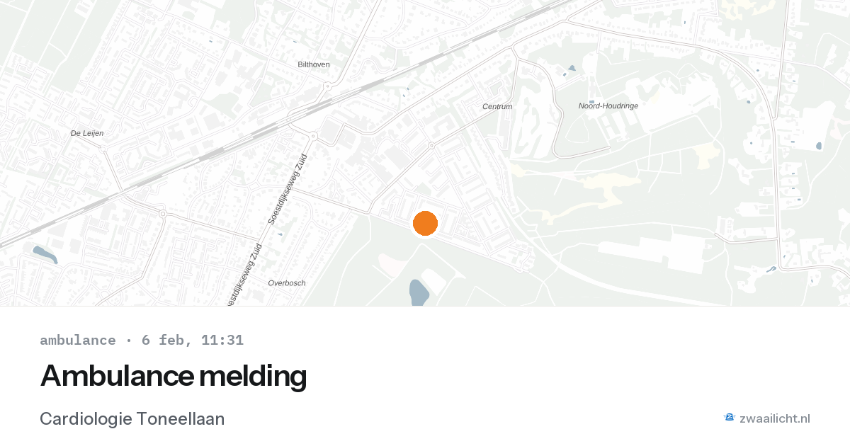Ambulance melding — 6 feb 2026