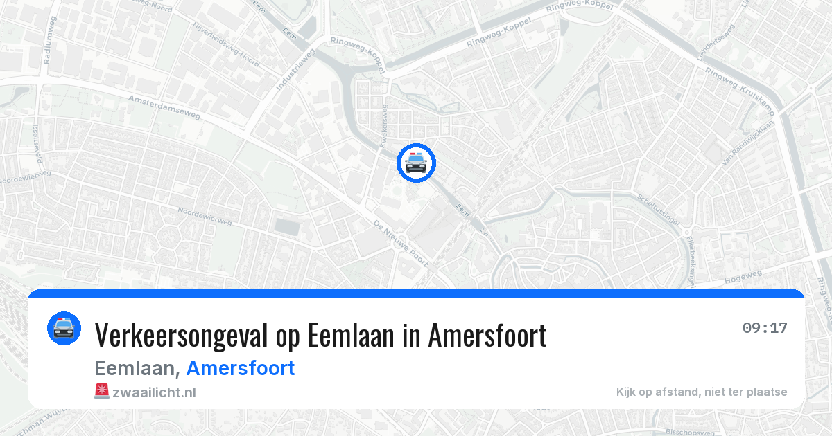Verkeersongeval op Eemlaan in Amersfoort — 8 mei 2026