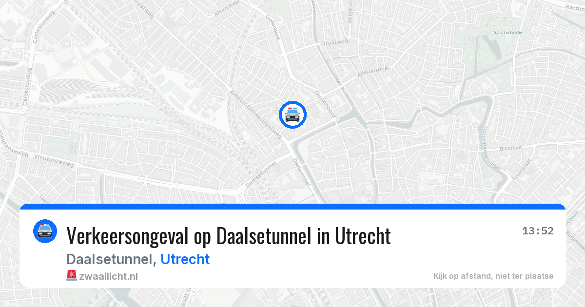 Verkeersongeval op Daalsetunnel in Utrecht — 31 mei 2026