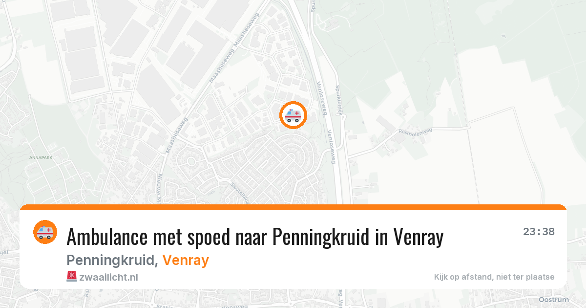 Ambulance met spoed naar Penningkruid in Venray — 25 jun 2026
