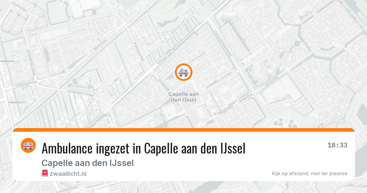 Ambulance ingezet in Capelle aan den IJssel — 26 mei 2026
