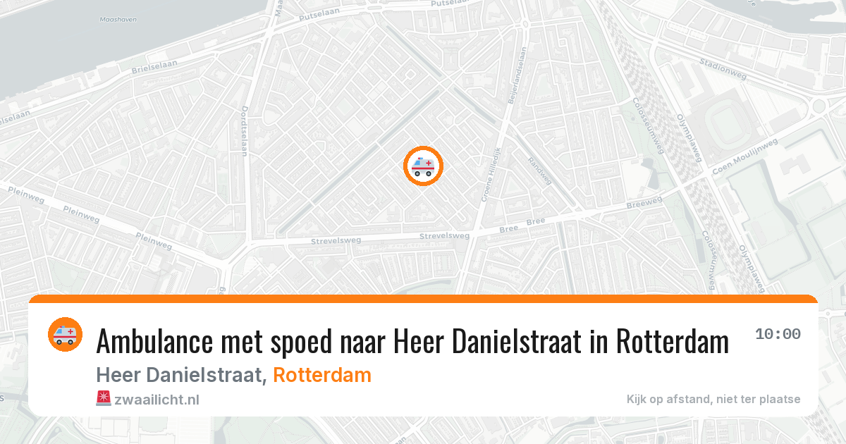 Ambulance met spoed naar Heer Danielstraat in Rotterdam — 4 mei 2026