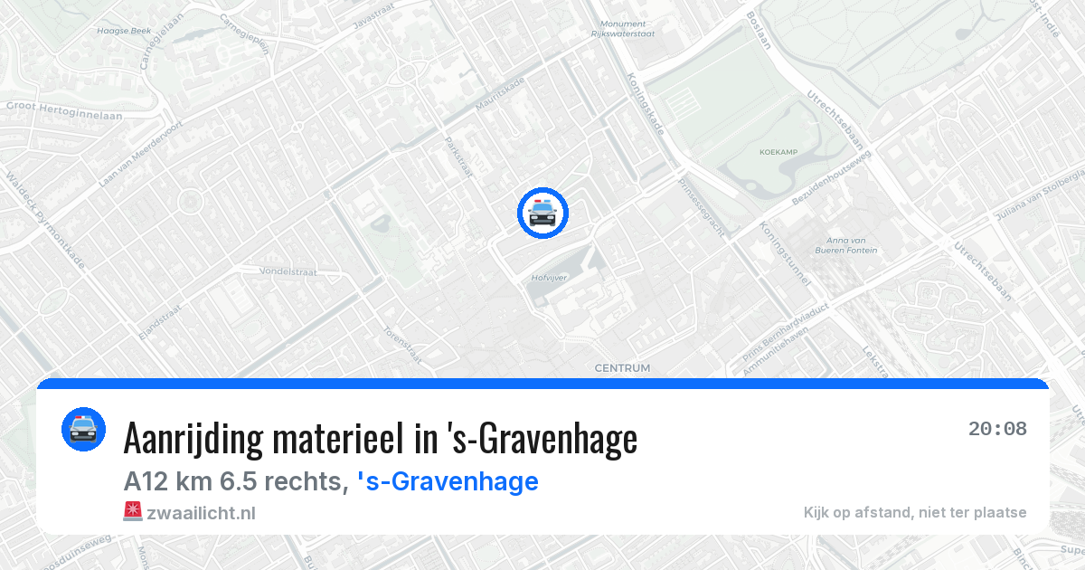 Aanrijding materieel in 's-Gravenhage — 5 jun 2026