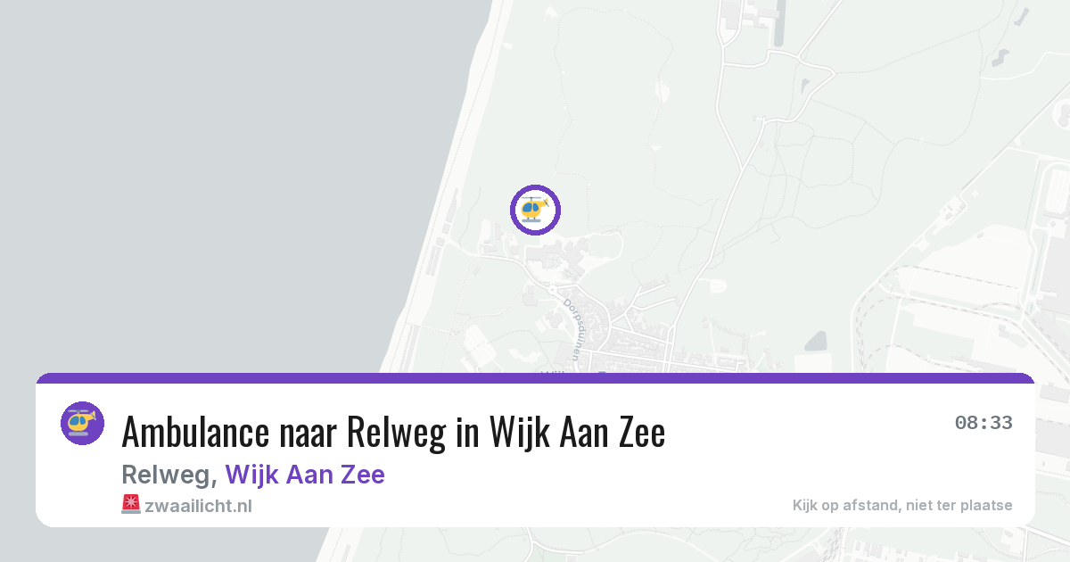 Ambulance naar Relweg in Wijk Aan Zee — 25 feb 2026