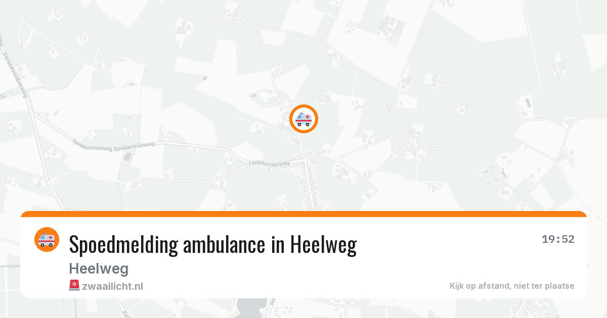 Spoedmelding ambulance in Heelweg — 21 jun 2026