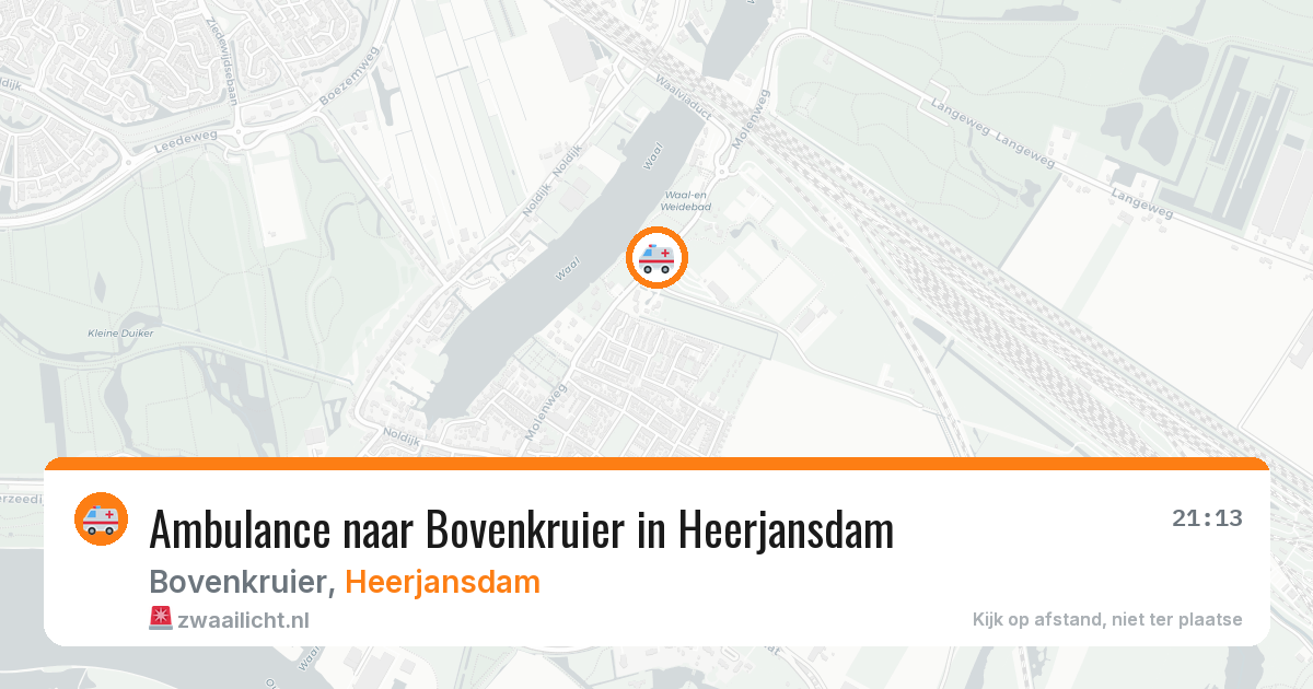 Ambulance naar Bovenkruier in Heerjansdam — 12 jun 2026