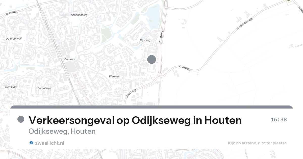 Verkeersongeval op Odijkseweg in Houten — 13 mrt 2026