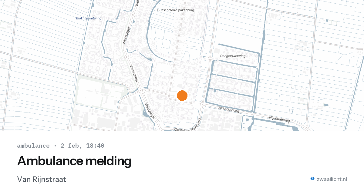 Ambulance melding — 2 feb 2026