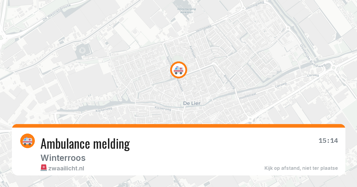 Ambulance melding — 1 jul 2026