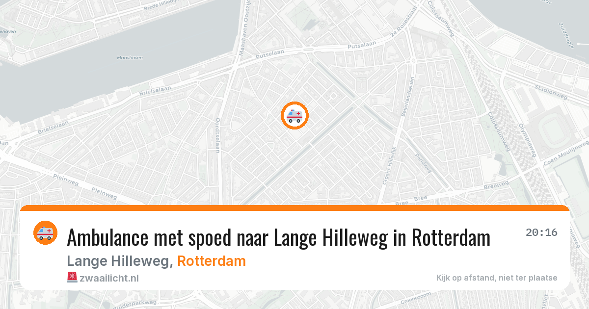 Ambulance met spoed naar Lange Hilleweg in Rotterdam — 1 jun 2026
