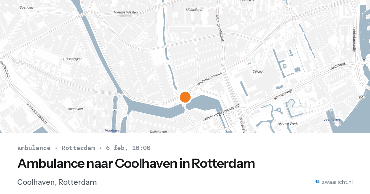 Ambulance naar Coolhaven in Rotterdam — 6 feb 2026