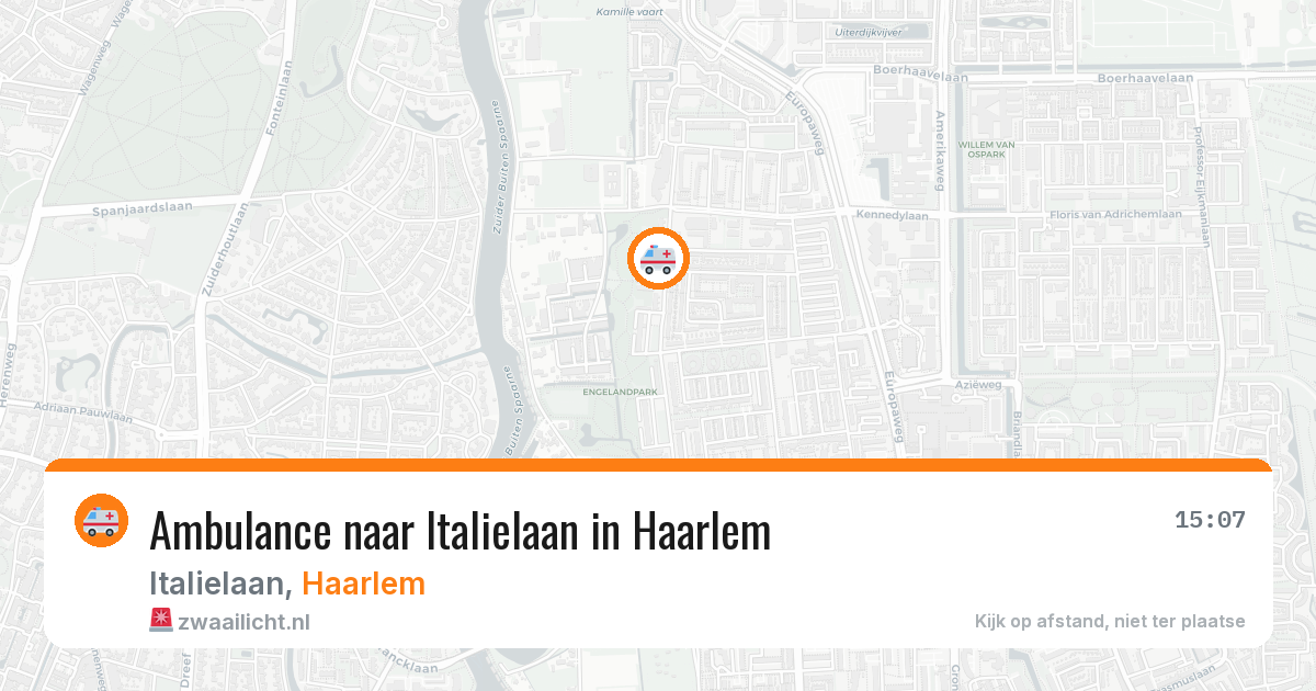 Ambulance naar Italielaan in Haarlem — 29 jun 2026