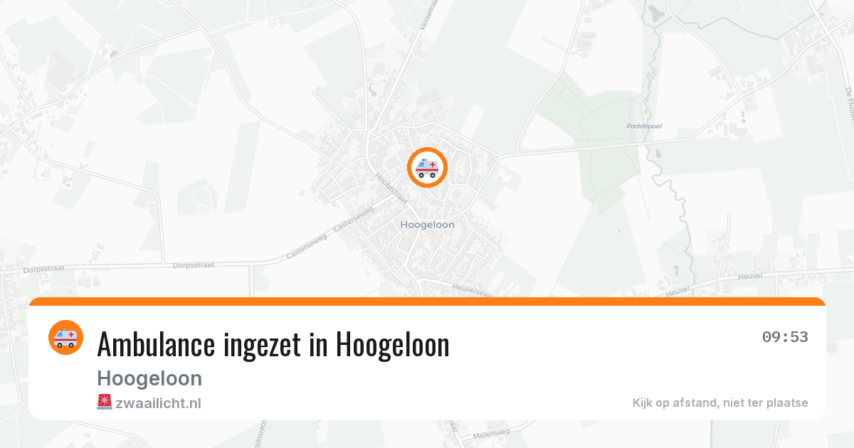 Ambulance ingezet in Hoogeloon — 9 feb 2026