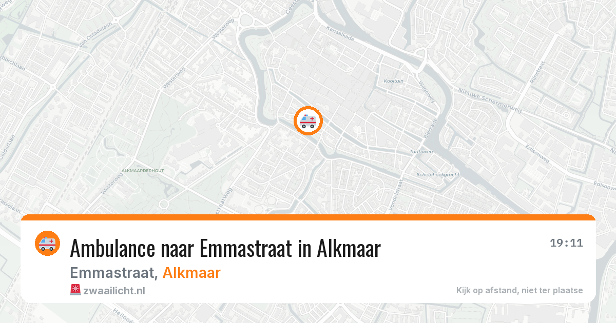 Ambulance naar Emmastraat in Alkmaar — 2 jul 2026