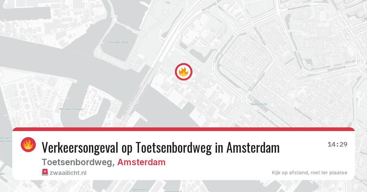 Verkeersongeval op Toetsenbordweg in Amsterdam — 21 mei 2026