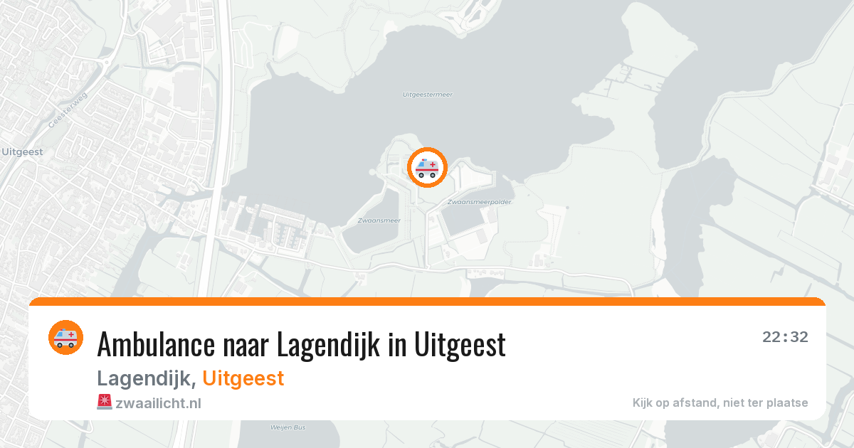 Ambulance naar Lagendijk in Uitgeest — 14 mei 2026