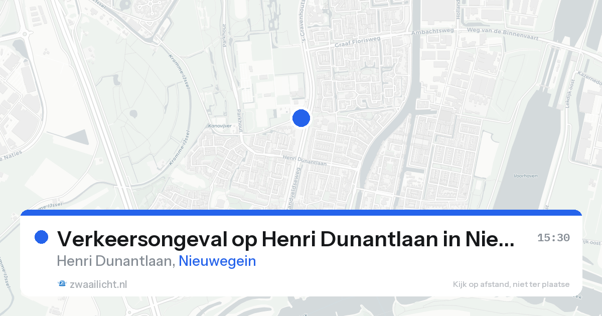 Verkeersongeval op Henri Dunantlaan in Nieuwegein — 25 aug 2026
