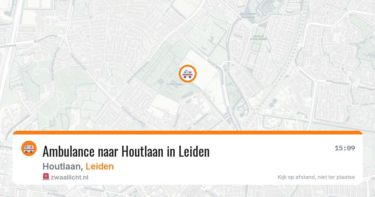 Ambulance naar Houtlaan in Leiden — 13 mei 2026
