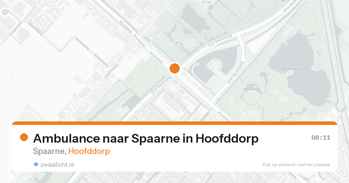 Ambulance naar Spaarne in Hoofddorp — 17 mei 2026