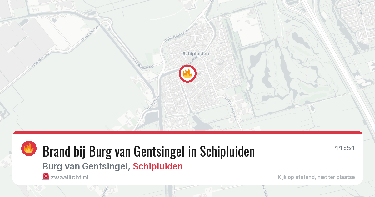 Brand bij Burg van Gentsingel in Schipluiden — 1 jul 2026