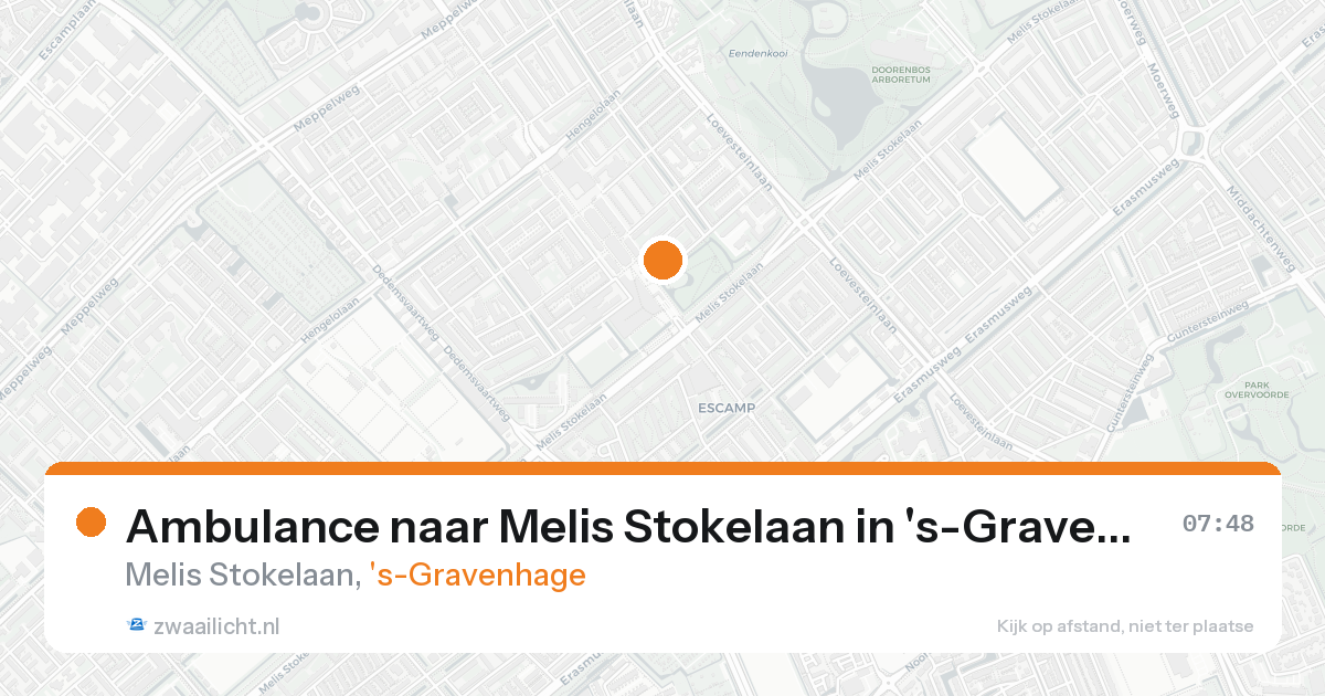 Ambulance naar Melis Stokelaan in 's-Gravenhage — 19 aug 2026