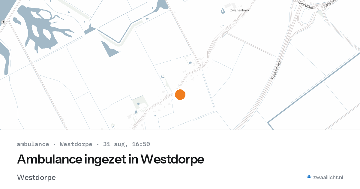 Ambulance ingezet in Westdorpe — 31 aug 2026