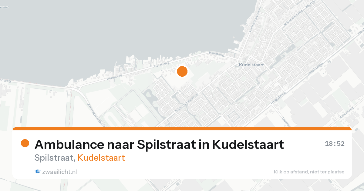 Ambulance naar Spilstraat in Kudelstaart — 15 jun 2026
