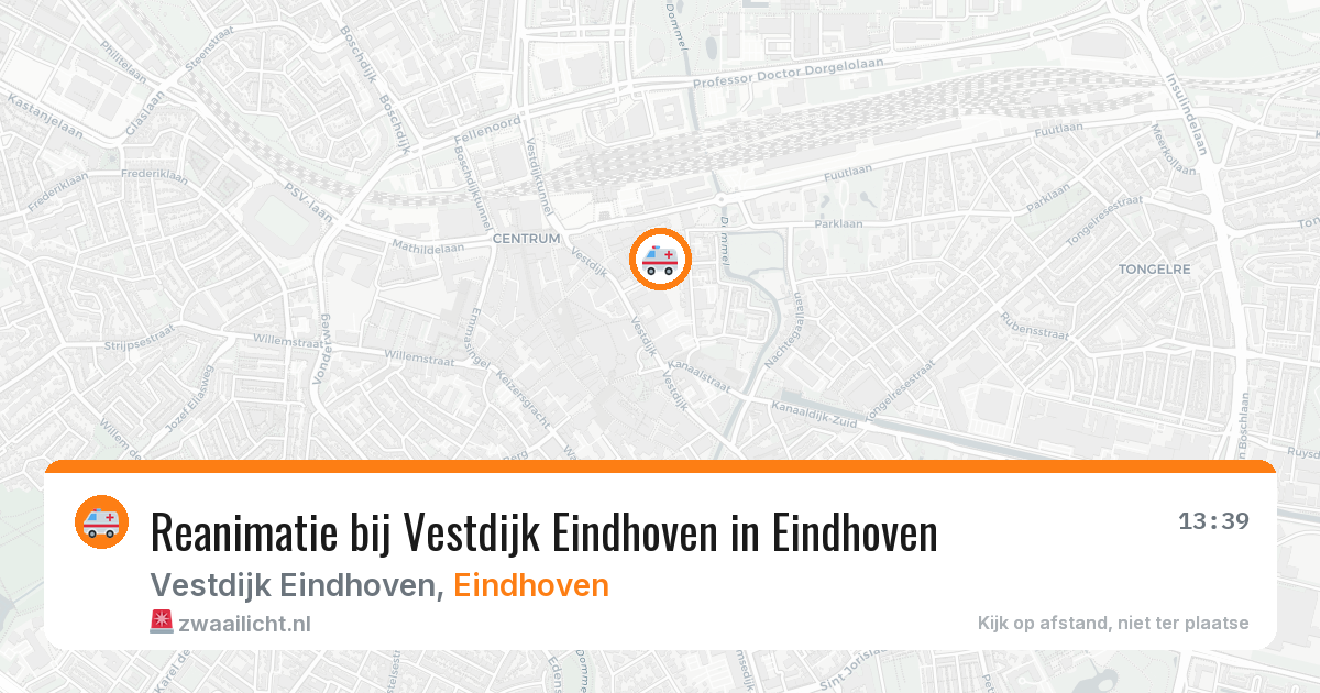 Reanimatie bij Vestdijk Eindhoven in Eindhoven — 18 feb 2026