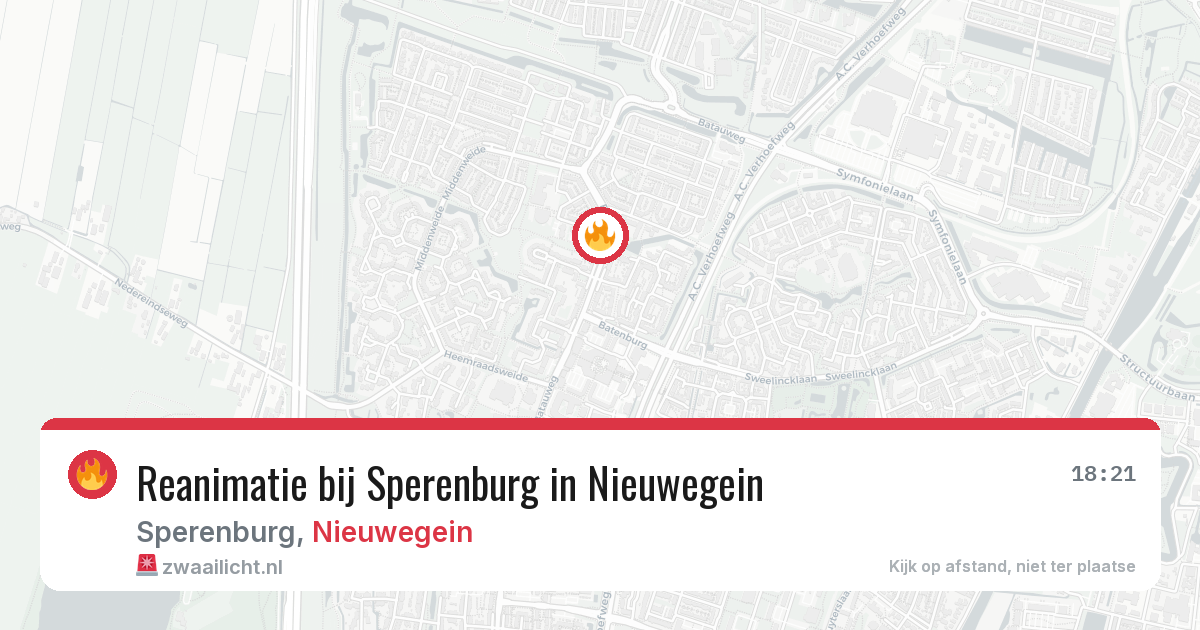 Reanimatie bij Sperenburg in Nieuwegein — 19 feb 2026
