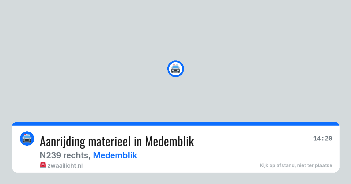 Aanrijding materieel in Medemblik — 2 apr 2026