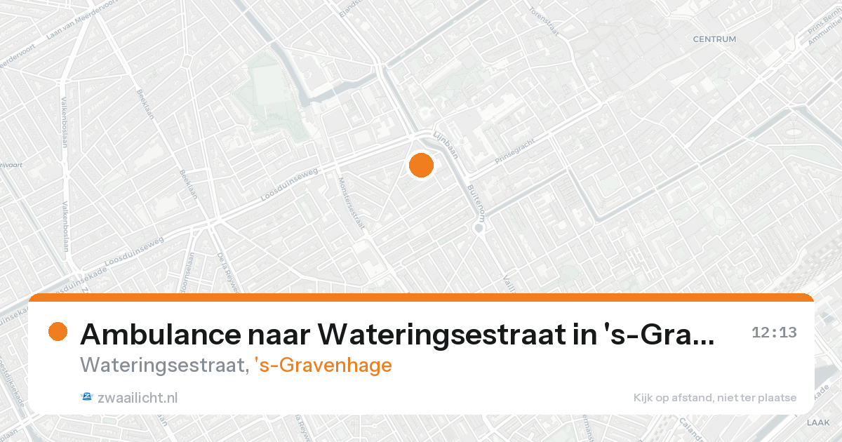 Ambulance naar Wateringsestraat in 's-Gravenhage — 24 aug 2026