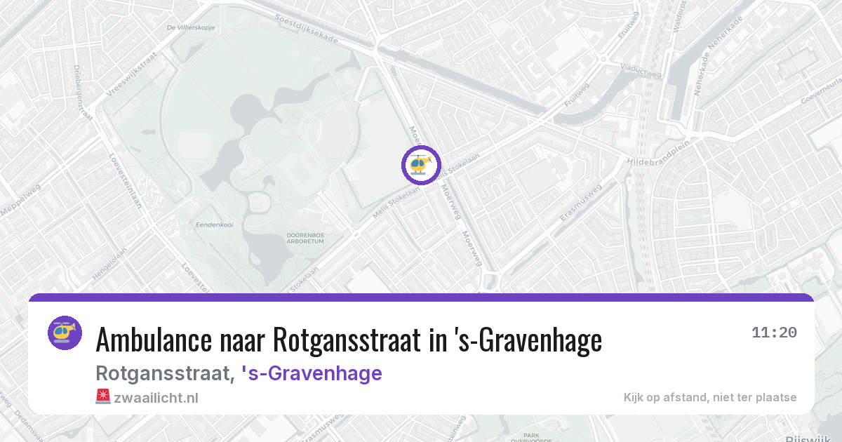 Ambulance naar Rotgansstraat in 's-Gravenhage — 18 jun 2026